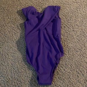 purple size small adult five dnace wear leotard